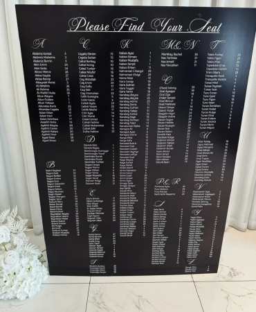 Seating Chart Digital Design