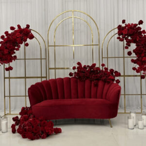 Red Velvet Couch