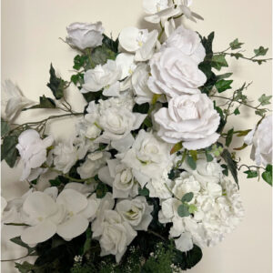 Dark Green Foliage with White Florals