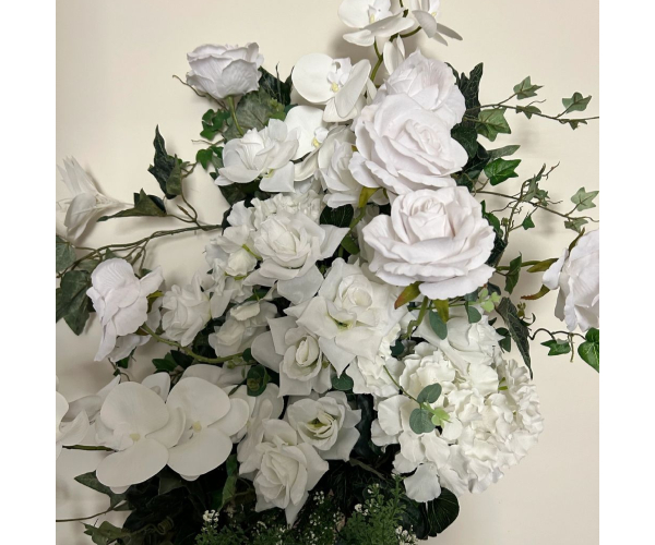 Eucalyptus Foliage and Rose