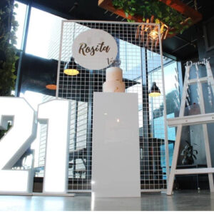 White Acrylic Plinth